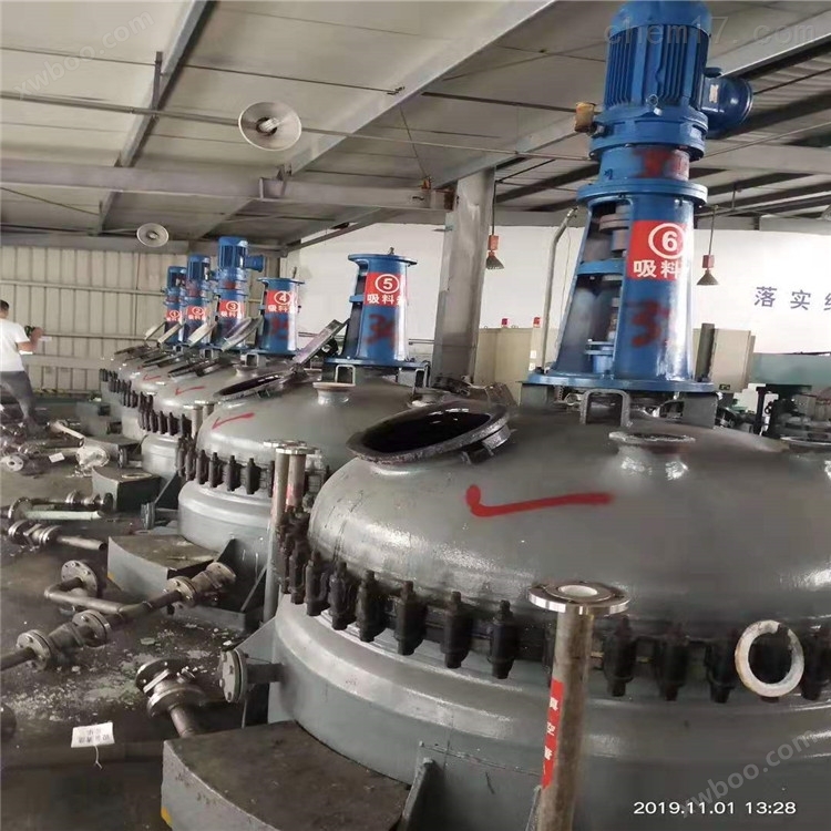 处理72台扬阳制造搪瓷反应釜出厂2015年