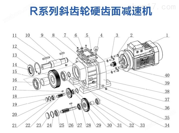 泰兴：RX107系列斜齿轮减速机