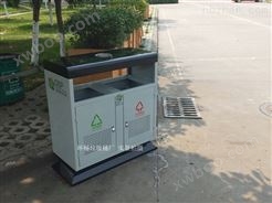 安宁市景区环卫垃圾桶 小区生活果皮箱 金属垃圾桶