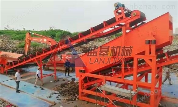 深圳建筑垃圾处理生产线投入生产现场试机