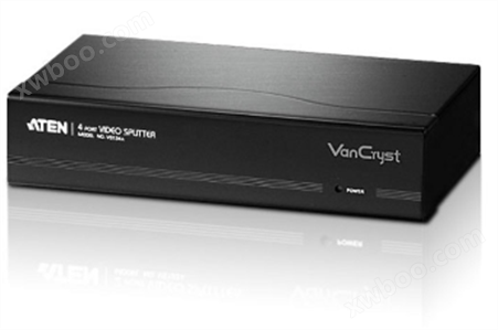 ATEN  宏正  成都  4端口VGA视频分配器 (450MHz) VS134A  1组视频输入可提供4组视频输出 支持450MHz频宽