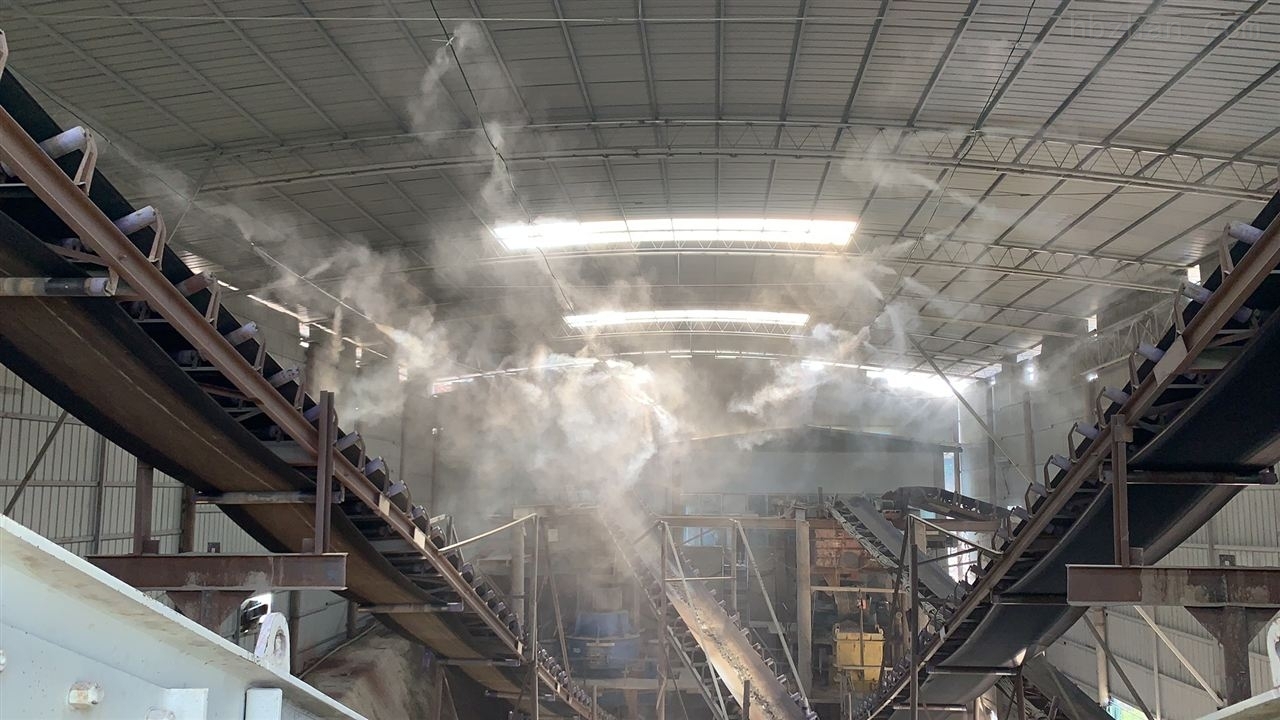 重庆潼南砂石厂厂房喷淋降尘系统